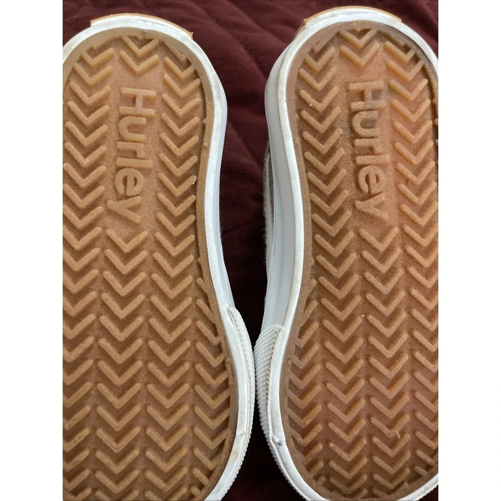 Hurley Toddler Children's Sz 5 Casual Sneakers Gold & White Sparkle Broady -‎ GT